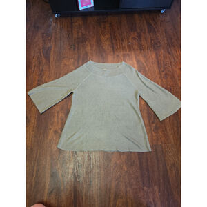 Chico's Gold Sweater Trendy Cute size 1